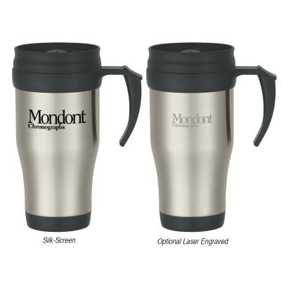 16 oz Stainless Steel Slide Action Travel Mug